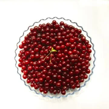 Cherries on a white background. Stock Photos