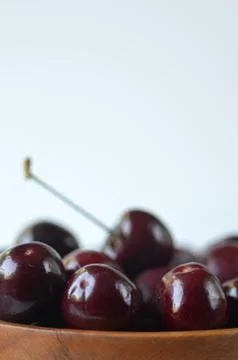 Cherries on white Stock Photos