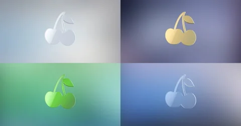 Cherry 3d Icon Stock Footage 67410346