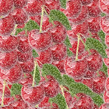 Cherry abstraction Stock Illustration