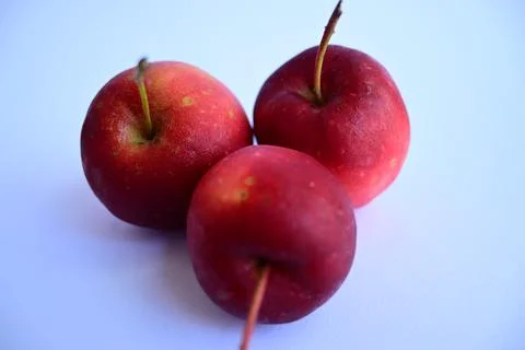 Cherry apple, small size apple Stock Photos