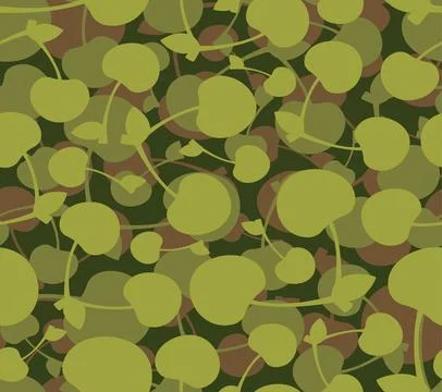 Cherry army pattern seamless. Cherries Military background. Ornament Protec.. Stock Illustration