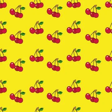 Cherry (background) Stock Illustration
