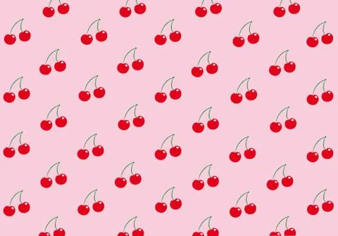Cherry background Stock Illustration