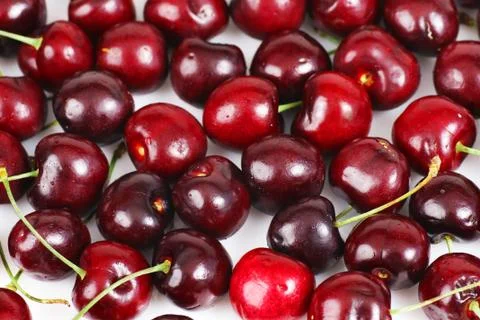 Cherry background Stock Photos