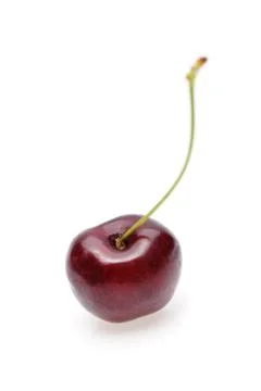 Cherry berry isolated on white background Foto stock