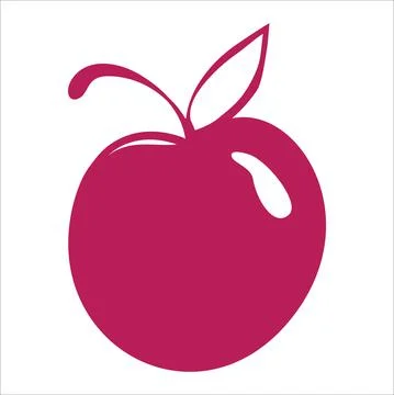 Cherry berry sketch vector illustration. Hand drawn sweet desert Stock Illustration