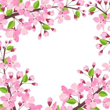Cherry blossom background Stock Illustration
