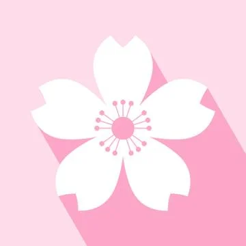 Cherry Blossom Icon Stock Illustration
