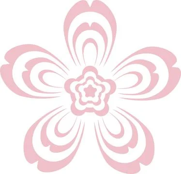 Cherry Blossom Icon image. Suitable for mobile application on transparent, .. イラスト素材