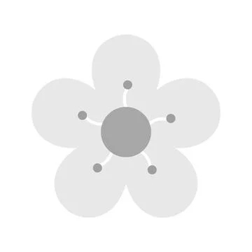 Cherry Blossom icon vector image. Illustrazione stock