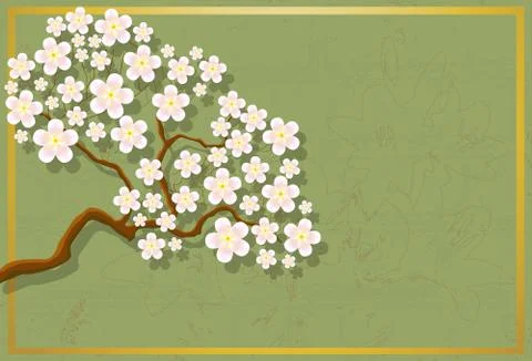 Cherry blossom Stock Illustration
