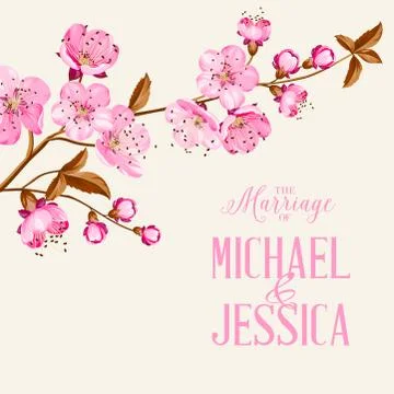 Cherry blossom Stock Illustration