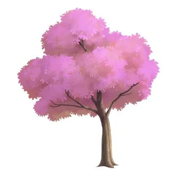 Cherry blossom paint for background Stock Illustration