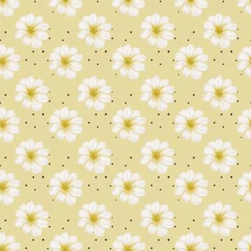 Cherry blossom pattern design in soft colors for textile or wrapping paper Stock Illustration