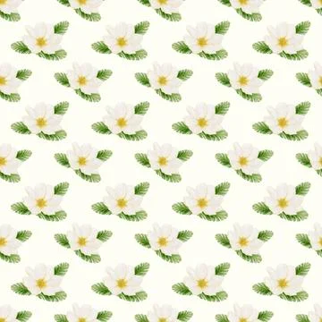 Cherry blossom pattern design for textile and packaging use in a seamless pri Stock Illustration