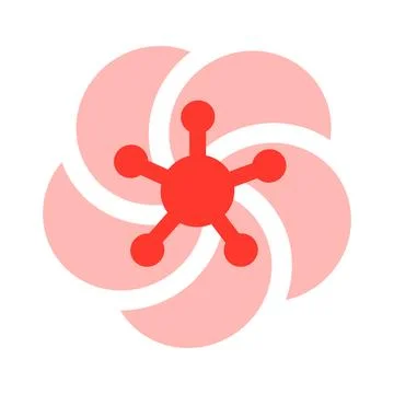 Cherry blossom. Sakura flower. Vector isolated on white. Stock Illustration