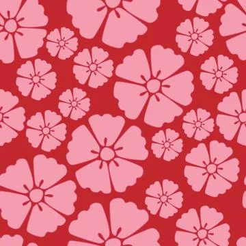 Cherry blossom sakura seamless pattern background Stock Photos