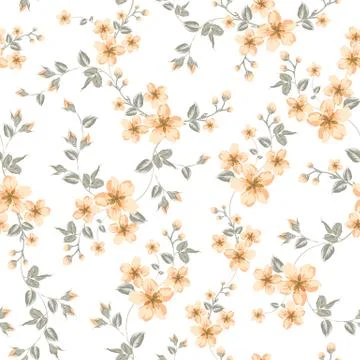Cherry blossom seamless pattern. Illustrazione stock