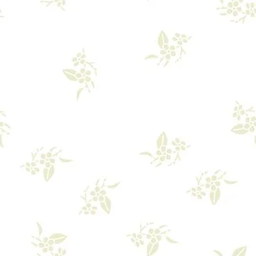 Cherry blossoms glyph seamless pattern Illustrazione stock