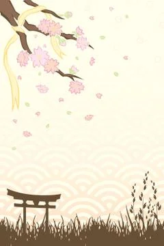 Cherry blossoms Illustrazione stock