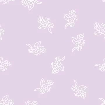 Cherry blossoms line seamless pattern イラスト素材