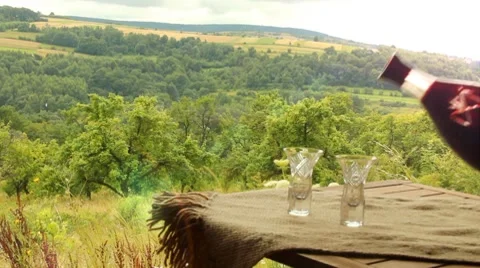 Cherry brandy Stock Footage 8510287