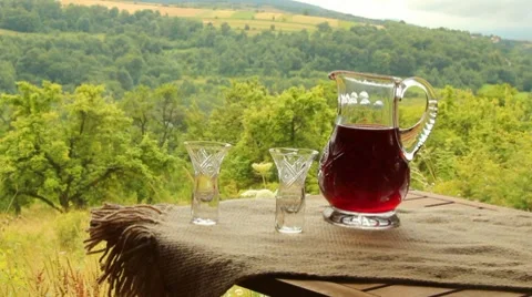 Cherry brandy Stock Footage 8510292