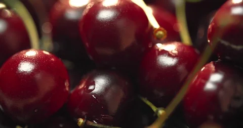 Cherry burgundy, macro rotating panel Vídeo Stock 113890820