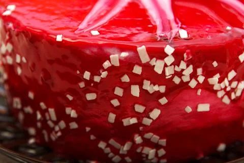 Cherry cake is called Drunk Cherry, a delicious, sweet confection with red .. Stock-Fotos