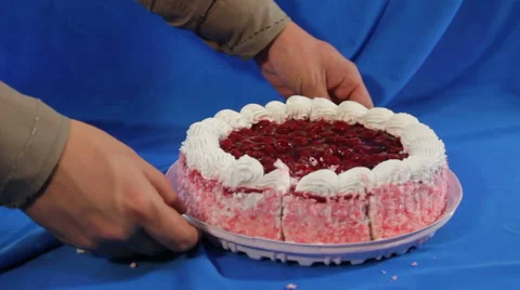 Cherry cake Stock Footage 51231802
