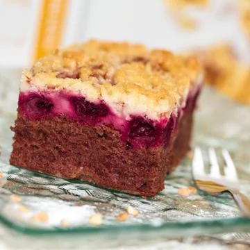 Cherry cake Stock Photos