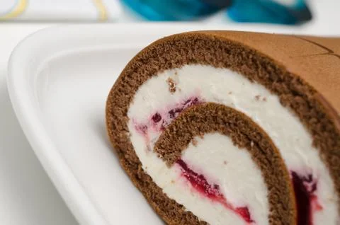 Cherry cake Stock Photos