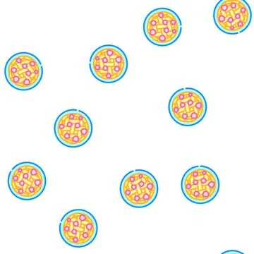 Cherry cake vector seamless pattern Stockillustratie