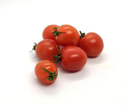 Cherry. cherry tomatoes on a white background side view Stock Photos