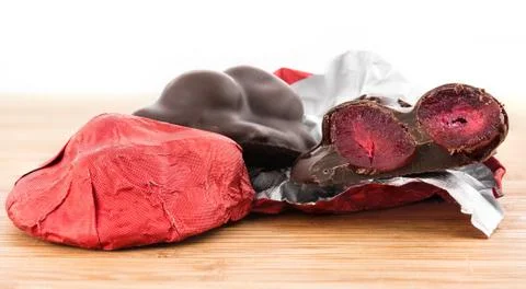 Cherry chocolate Stock Photos