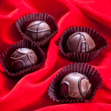 Cherry chocolates Stock Photos