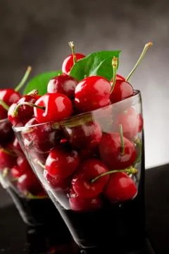 Cherry cocktail 2 Stock Photos