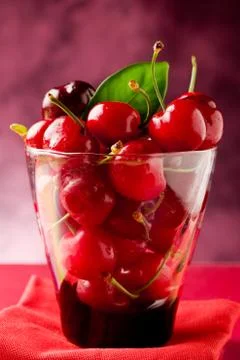 Cherry cocktail 3 Stock Photos