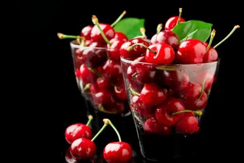 Cherry cocktail Stock Photos