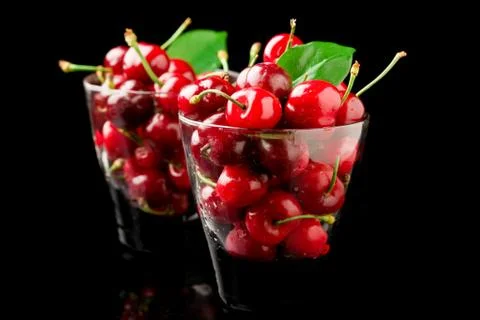 Cherry cocktail Stock Photos