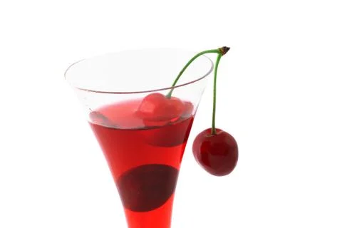 Cherry cocktail Stock Photos