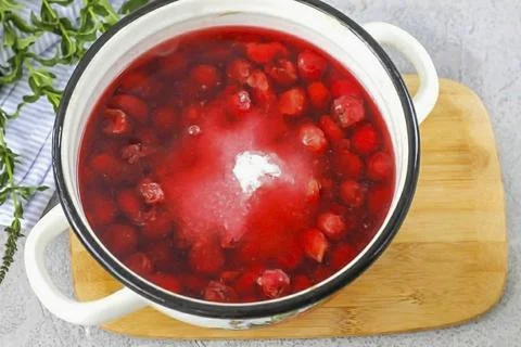 Cherry Coolie For Cake2 Stock Photos