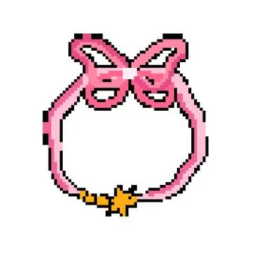 Cherry coquette pixel art vector illustration Ilustración de archivo