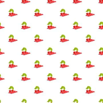 Cherry cough drop lozenges seamless pattern イラスト素材