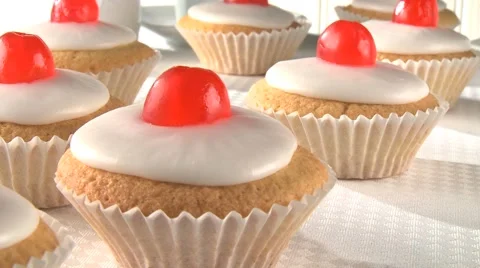 CHERRY CUPCAKES 動画素材 58959371
