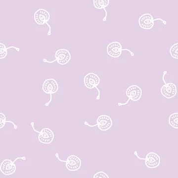 Cherry cut line vector seamless pattern Stockillustratie