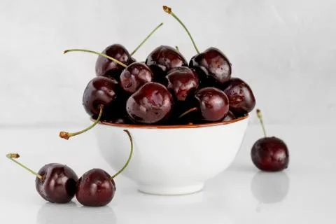 Cherry dark maroon Stock Photos