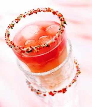 Cherry drink Stock Photos