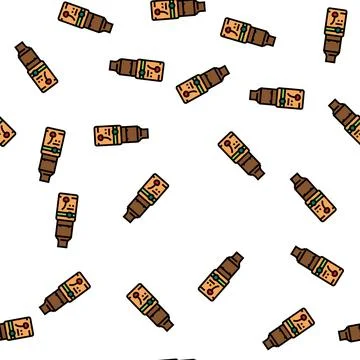 Cherry flavor vector seamless pattern 스톡 일러스트